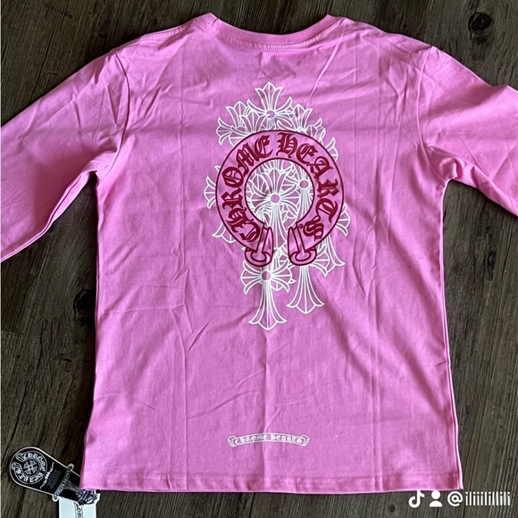 Chrome Hearts Pink Long Sleeve Tee - Picture 4 of 4